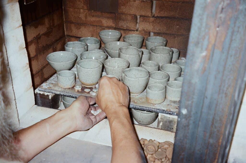 wood-fired pottery reduction
