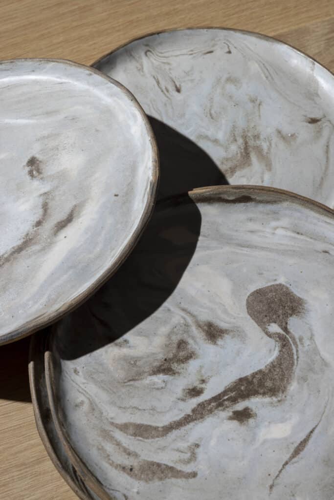 ceramics plated handmade